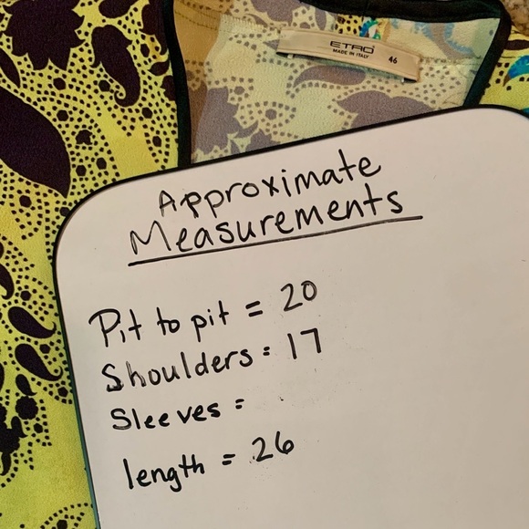 Vintage Etro Italy silk Multicolor Paisley Top - Picture 5 of 5